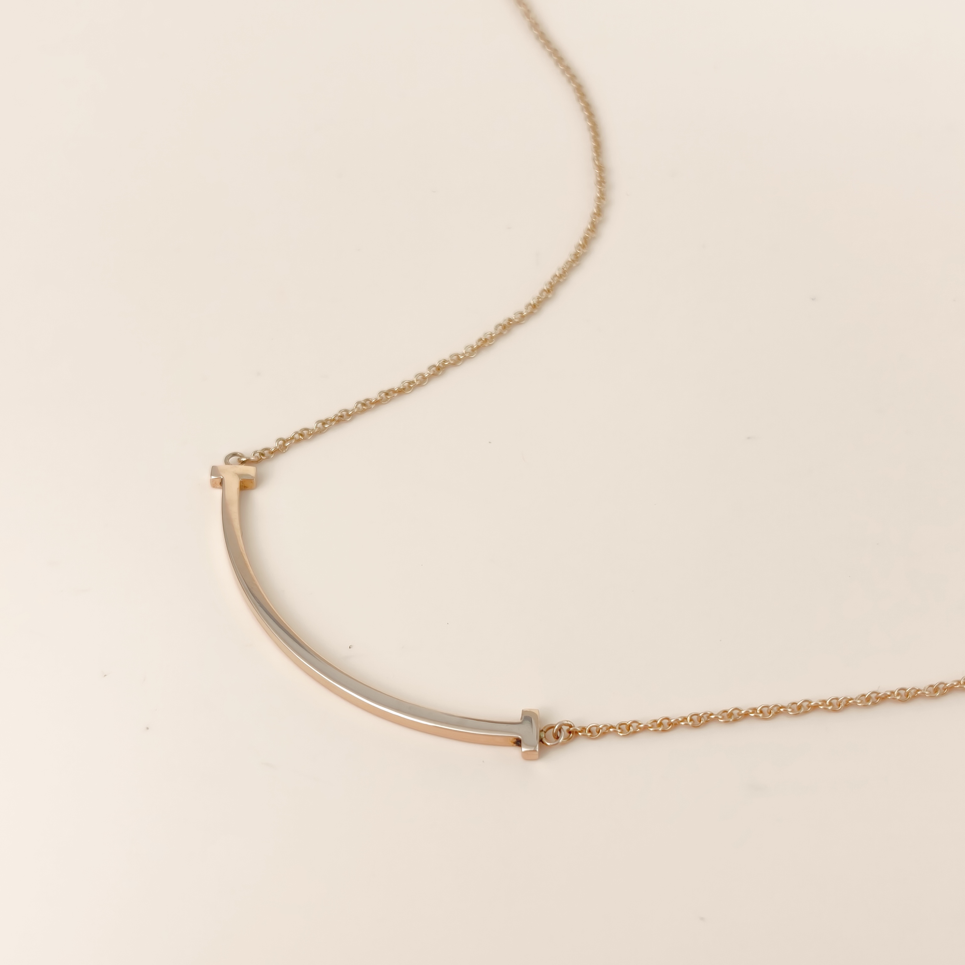 Tiffany&Co. Necklace T Collection Small Smile Necklace Yellow Gold Yellow Gold 18KY ellow Gold Small40.6-45.7 — cover view 3 of 9