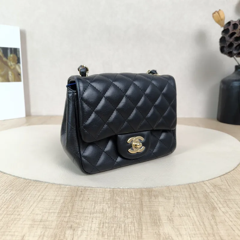 Chanel Crossbody Bag Classic Flap Mini CF Mini Black SL ambskinmini17 × 8 × 13.5 cm — cover view 2 of 5