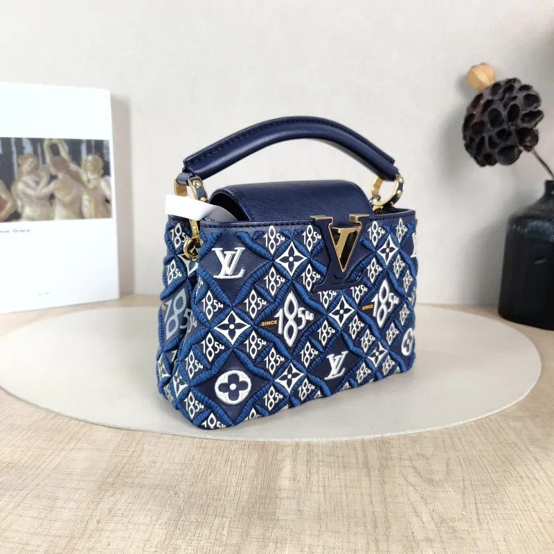 Louis Vuitton Crossbody Bag Capucines 1854 Calfskin Embroidered Mini 21 × 8 × 14 cm — cover view 3 of 5