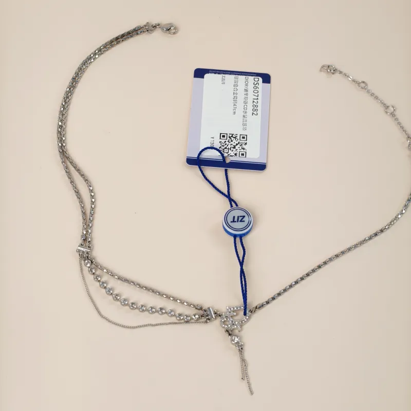 DIOR Necklace CD Necklace Silver One Size47cm — cover view 3 of 10