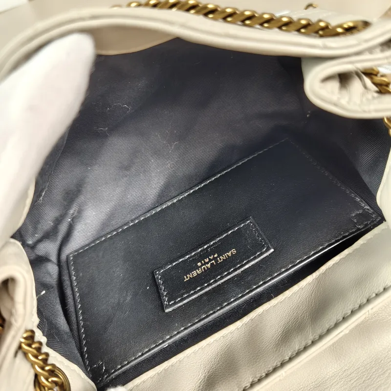 SAINT LAURENT Crossbody Bag NOLITA White SL ambskinmini18 × 6 × 13 cm — detail view 5 of 12