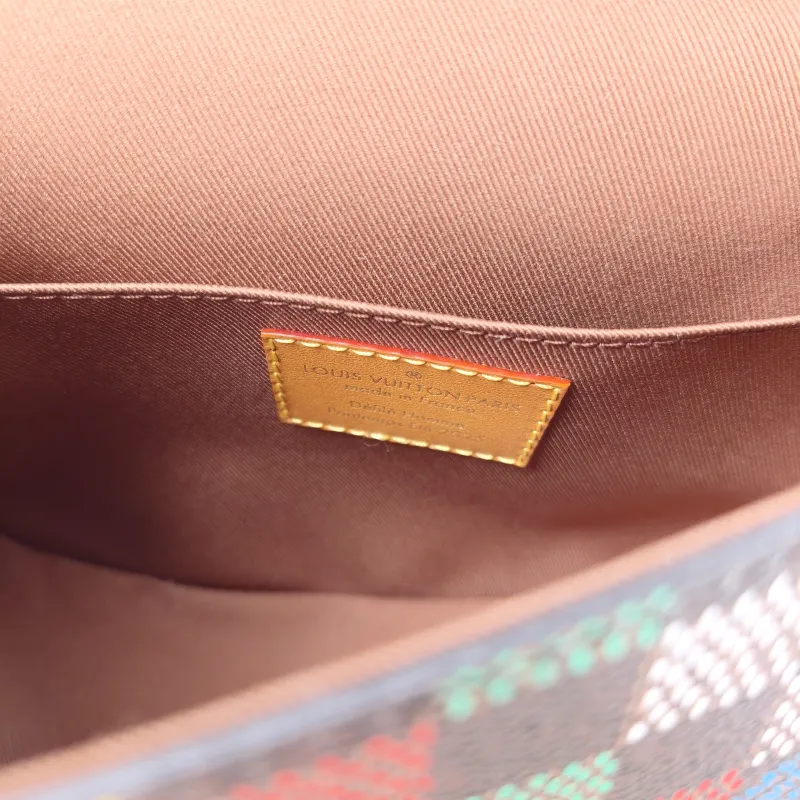 Louis Vuitton Crossbody Bag MONTSOURIS Messenger Bag Brown PVC Small 20 × 7 × 17 cm — detail view 13 of 13