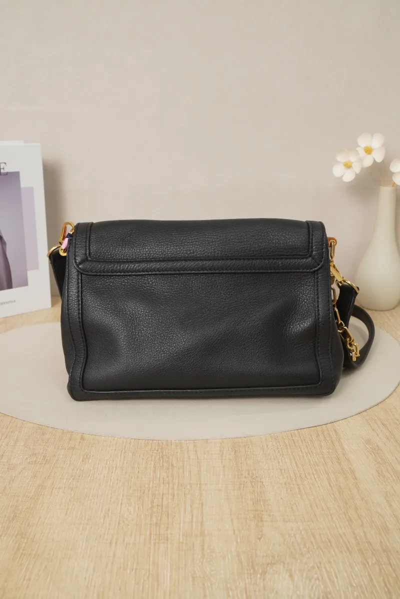 Louis Vuitton Dauphine Soft Medium Black Calfskin Microchip Edition · 24 × 9 × 17 cm — cover view 4 of 7