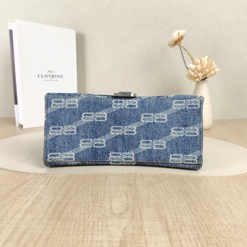 BALENCIAGA Crossbody Bag Hourglass Hourglass Bag Blue Small23 × 10 × 14 cm — cover view 4 of 5