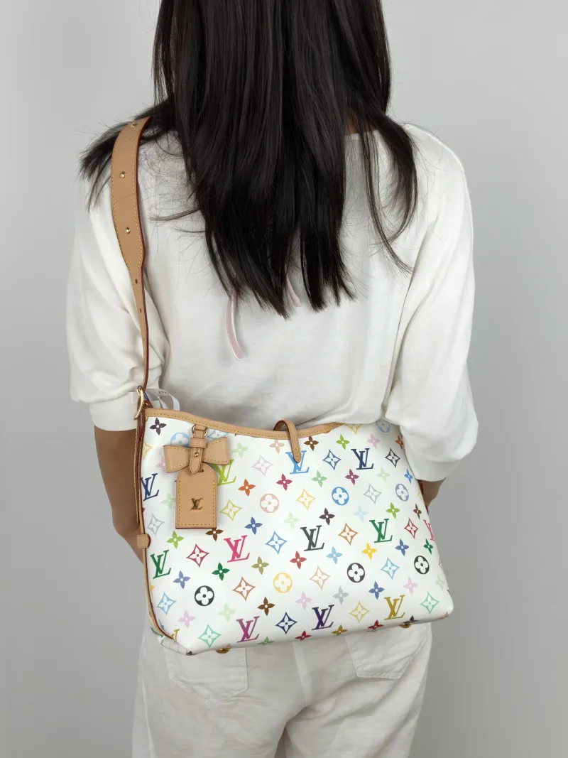 Louis Vuitton Crossbody Bag Carryall Multicolore PVC Small 29 × 12 × 24 cm — on-model view 1 of 2