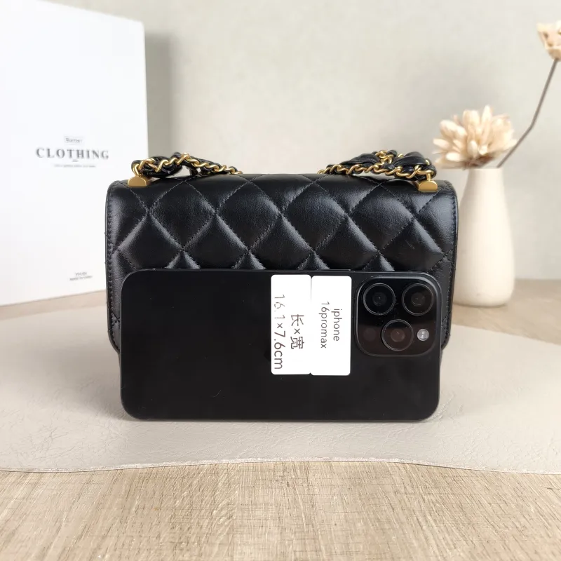 Chanel Crossbody Bag 23k 19 hobo Black Calfskin One Size 18 × 4 × 12 cm — cover view 5 of 5