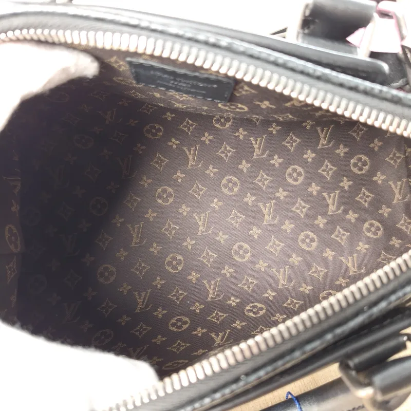 Louis Vuitton Top Handle Bag BIKER Black Lambskin Small 30 × 12 × 12 cm — detail view 10 of 12