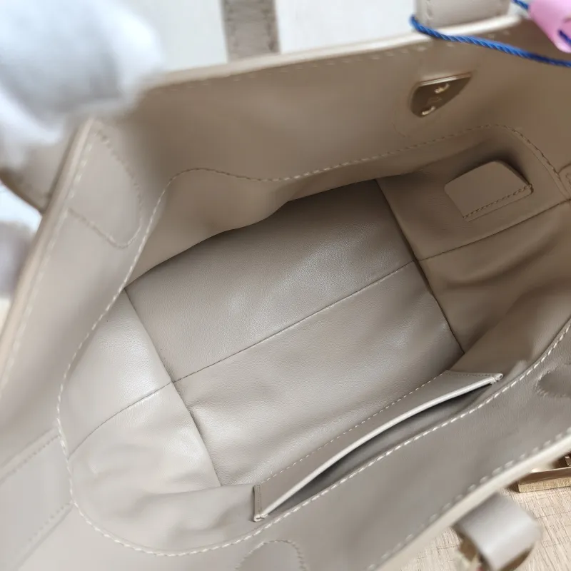DIOR Top Handle Bag TOUJOURS Edition Beige Calfskin Mini 13 × 12 × 15 cm — detail view 7 of 13