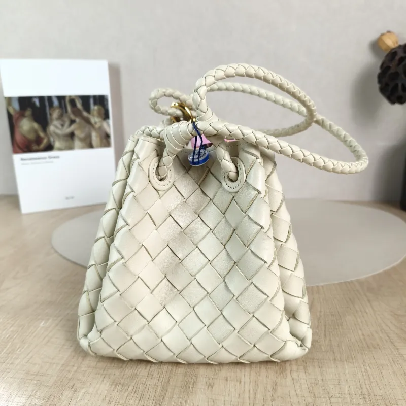 Bottega Veneta Crossbody Bag Parachute White Lambskin Small 20 × 17 × 16.5 cm — detail view 10 of 10