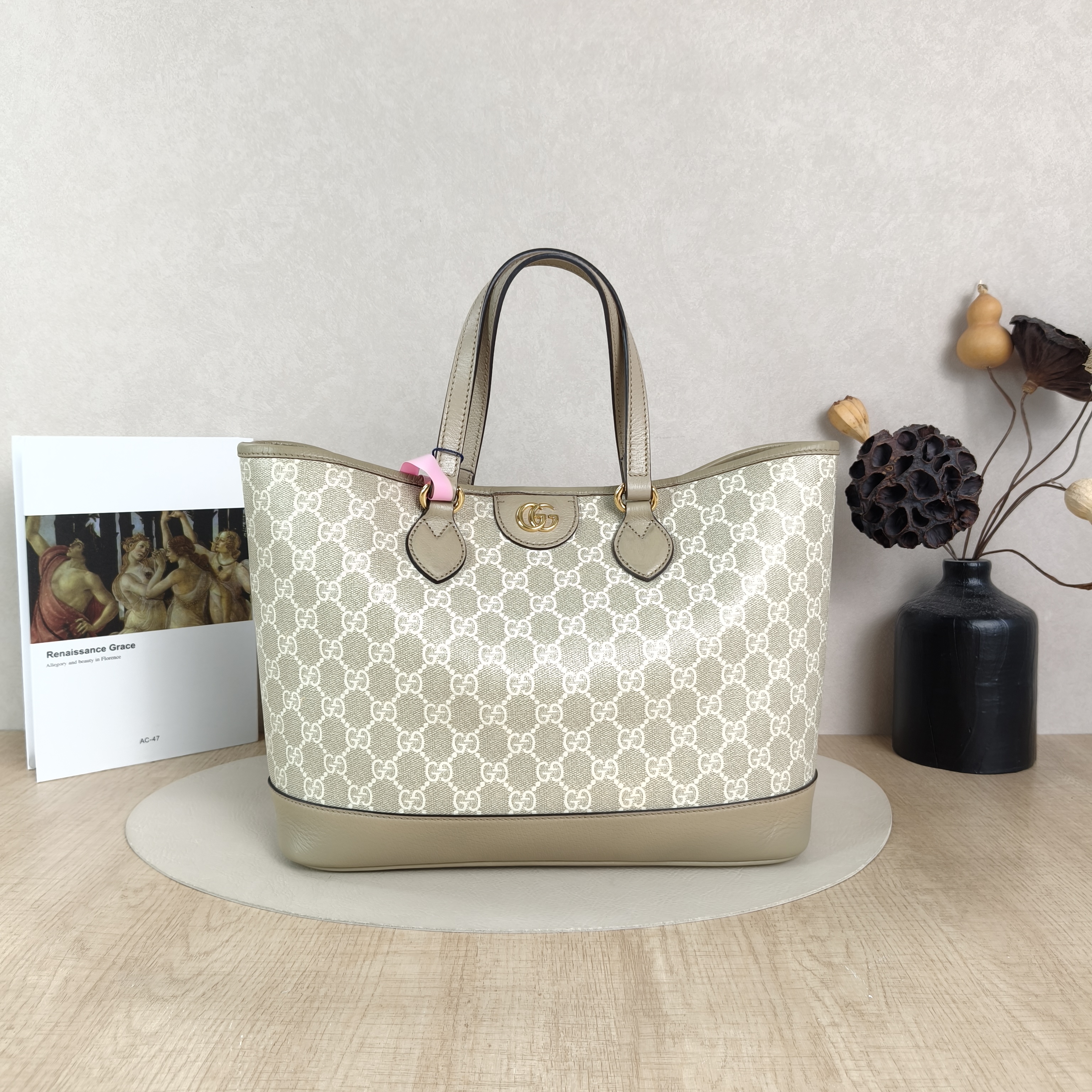 GUCCI Shoulder Bagophidia GG Tote Bag White Monogram PV Cmini31 × 13 × 25 cm