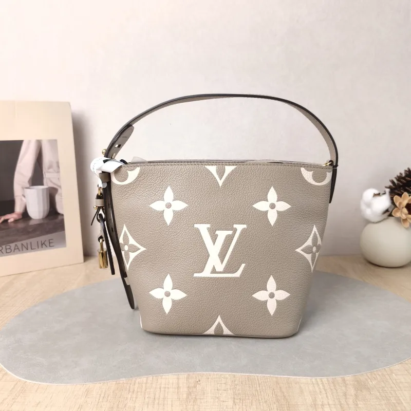 Louis Vuitton Top Handle Bag ALL IN BB · White Empreinte Embossed Calfskin BB 16 × 12 × 18 cm — detail view 12 of 14