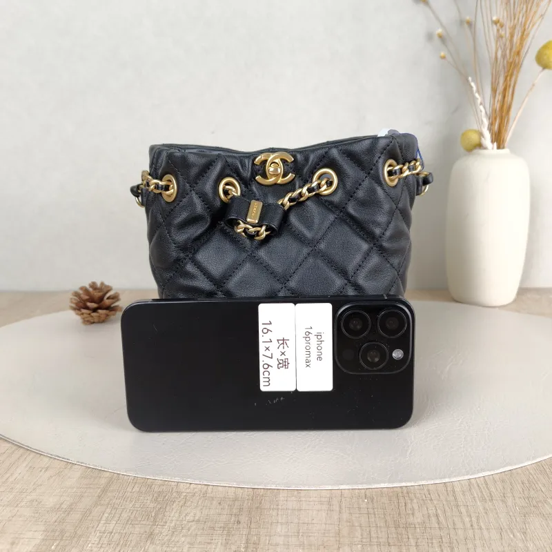 Chanel Backpack Backpack Black Lambskin One Size17 × 12 × 16 cm — cover view 2 of 5