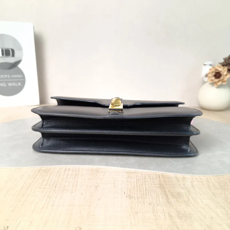 CELINE Shoulder Bag 16 Chain Bag Black Calfskin One Size 23 × 6.5 × 16 cm — cover view 4 of 5