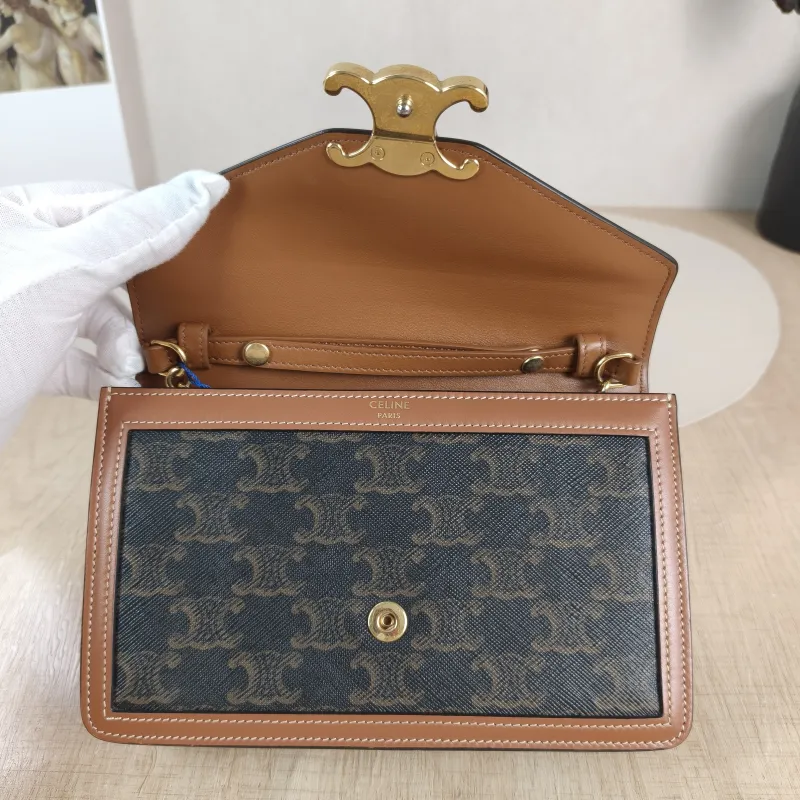 CELINE Crossbody Bag MARGO Wallet Monogram PVC Mini 19.5 × 4.5 × 13 cm — detail view 10 of 13