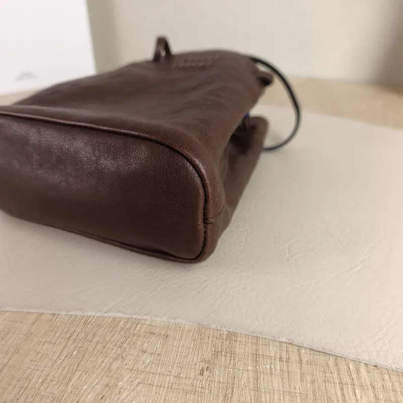 Miumiu Crossbody Bag logo Brown Lambskin One Size 14 × 6 × 16.5 cm — detail view 8 of 8