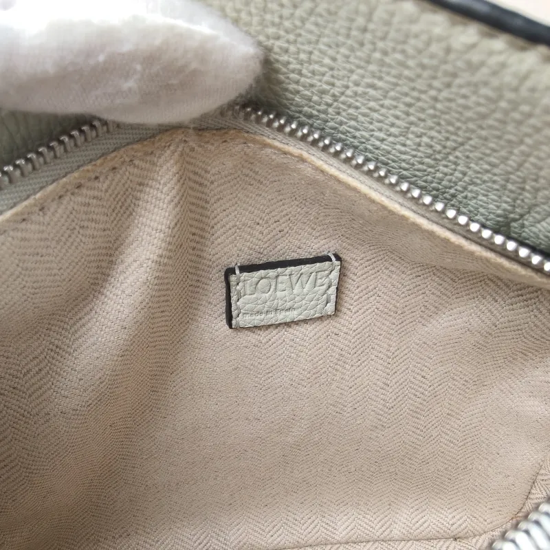 LOEWE Crossbody Bag Puzzle Green Calfskin Mini 18 × 8 × 12.5 cm — detail view 1 of 13