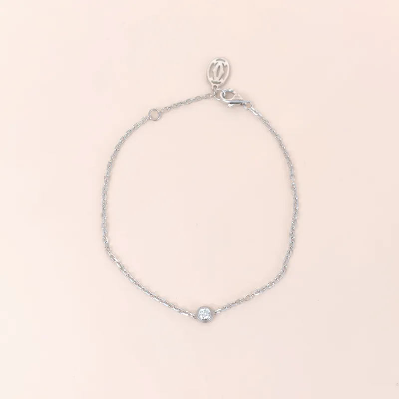 CARTIER Bracelet d'Amour Bracelet White Gold 18KW hite Gold Small 18.5cm