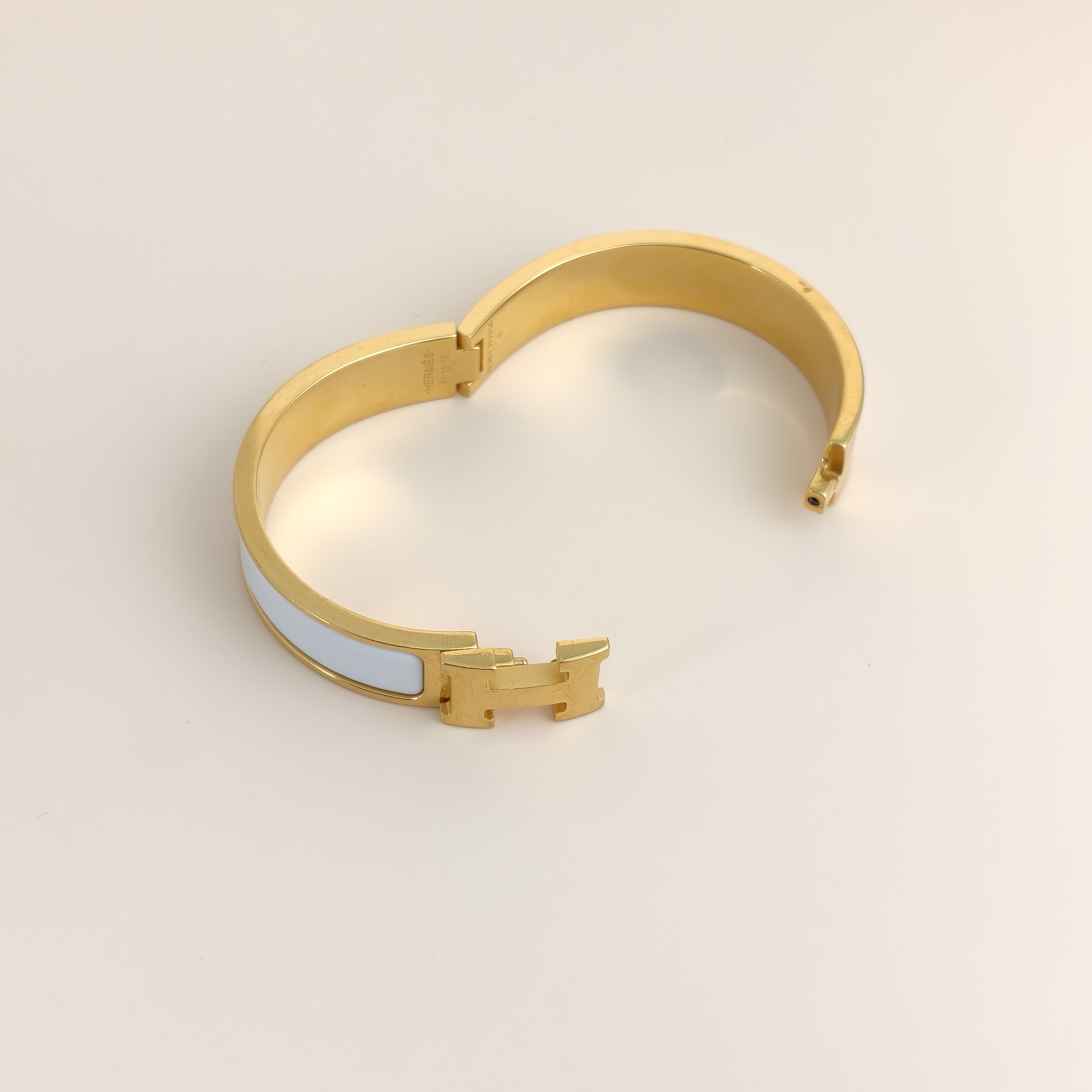 Hermès Bangle Clic HB angle White One Size16cm — cover view 5 of 8