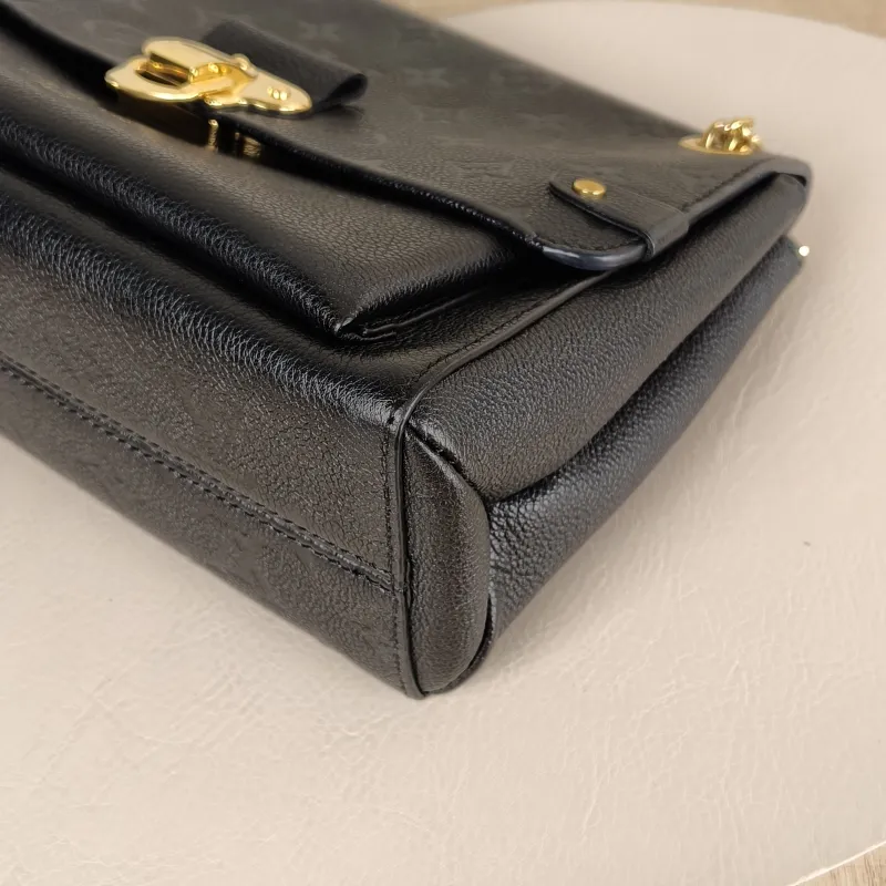 Louis Vuitton Shoulder Bag VAVIN Black Empreinte Embossed Calfskin Small 25 × 9.5 × 17 cm — detail view 8 of 10