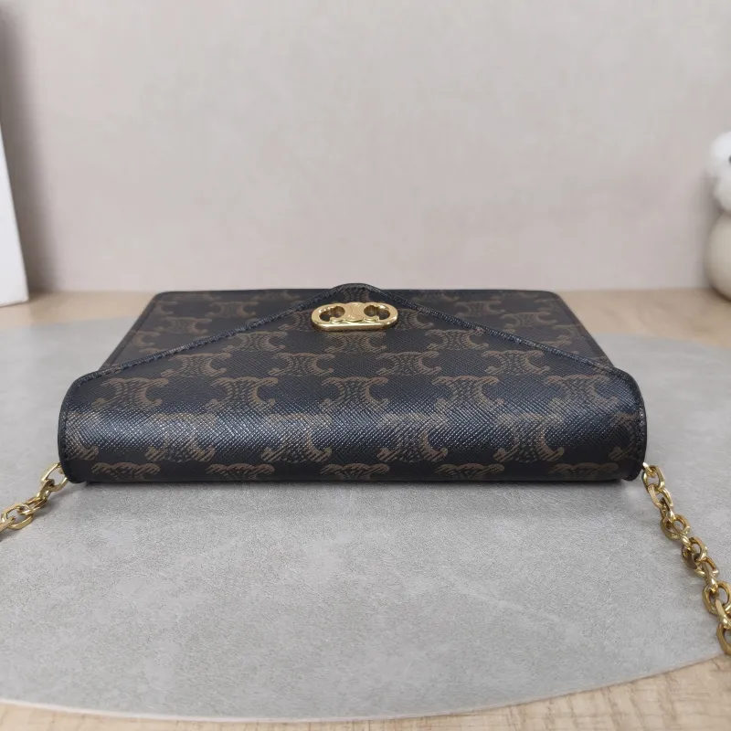 CELINE Crossbody Bagmallon triomphe woc Monogram PV Cmini19.5 × 4 × 13 cm — detail view 7 of 16