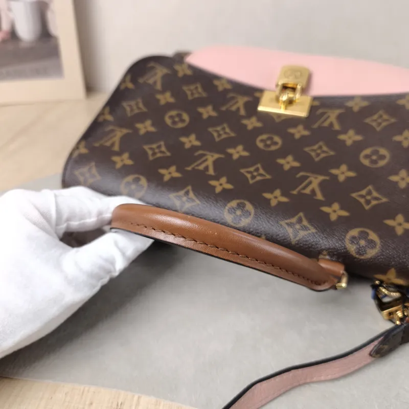 Louis Vuitton Crossbody Bag Marignan Messenger Bag Pink PVC · Calfskin Large 29 × 13.5 × 21 cm — detail view 1 of 17