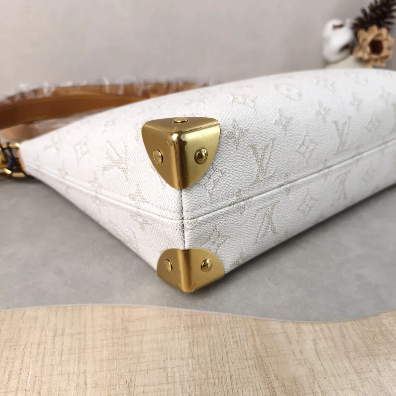 Louis Vuitton Crossbody Bag Bobo Trunk White PVC One Size 32 × 9.5 × 19 cm — detail view 11 of 13