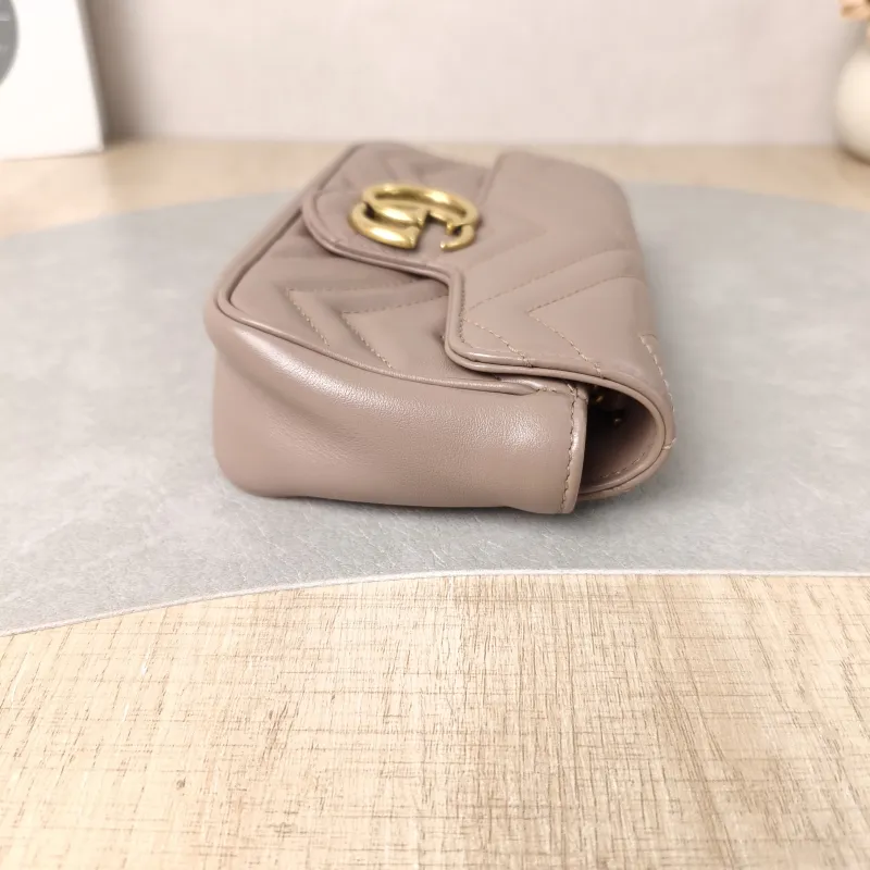 GUCCI Crossbody Bag GG Marmont Mini Marmont Mini Calfskin Mini 16.5 × 4.5 × 9.5 cm — detail view 5 of 8