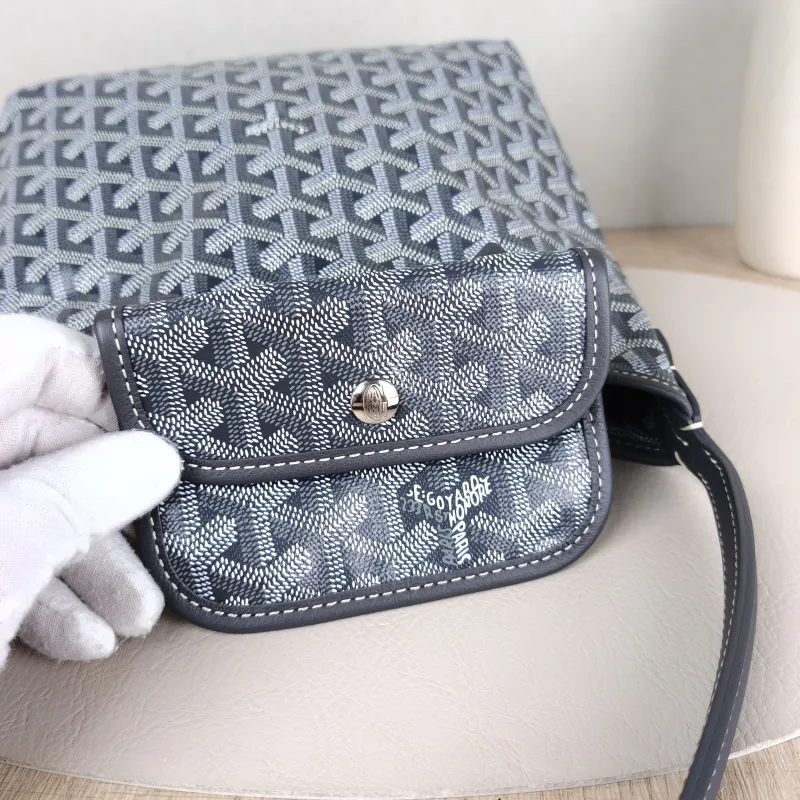 GOYARD Shoulder Bag Boheme Hobo​Grey PV Cmini29 × 11 × 18.5 cm — detail view 9 of 11