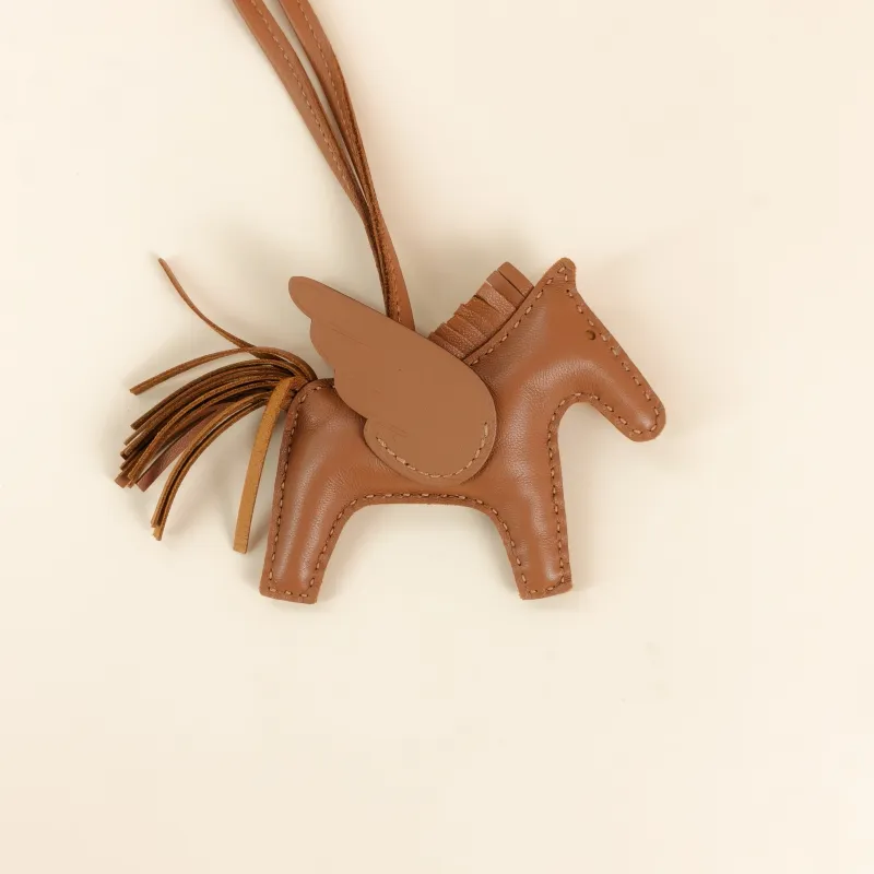 Hermès Charm Charm Brown Lambskin One Size 7.5cm — cover view 2 of 7