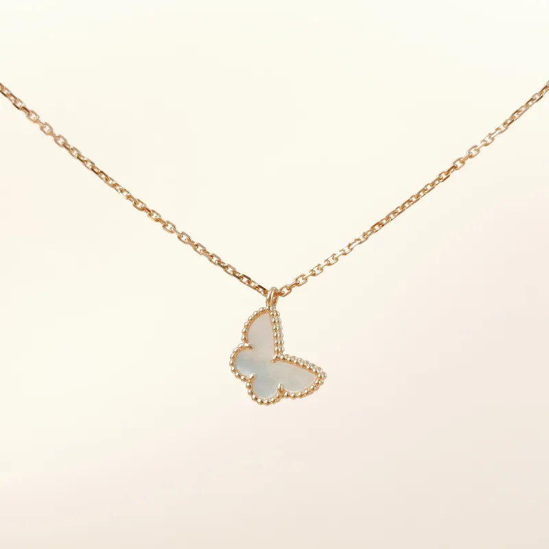 Van Cleef & Arpels Necklace Lucky Alhambra Necklace Pearl · White Mother-of-Pearl18KY ellow Gold One Size39cm