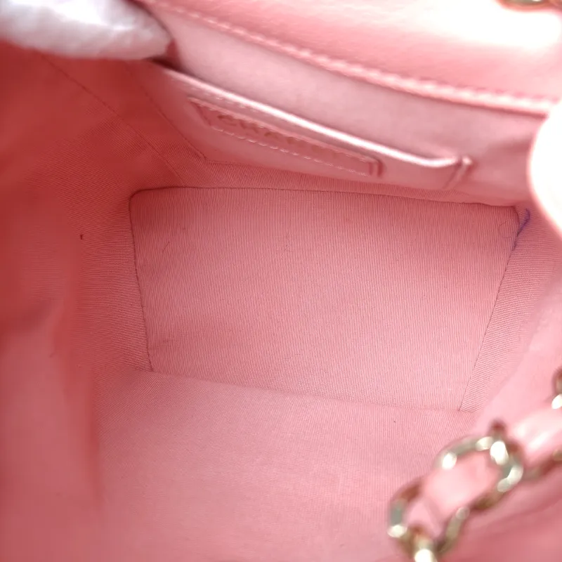Chanel Backpack duma Pink Calfskin Small 18 × 9.5 × 19 cm — detail view 3 of 11