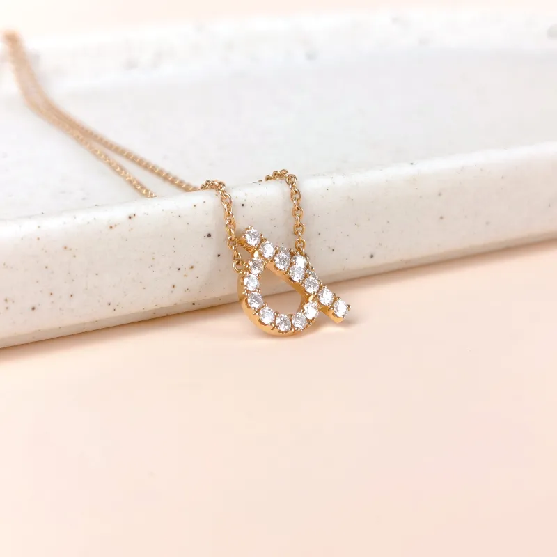 Hermès Necklace Finesse QP avé Diamond Necklace Rose Gold Diamond18KR ose Gold One Size 41cm — cover view 4 of 6