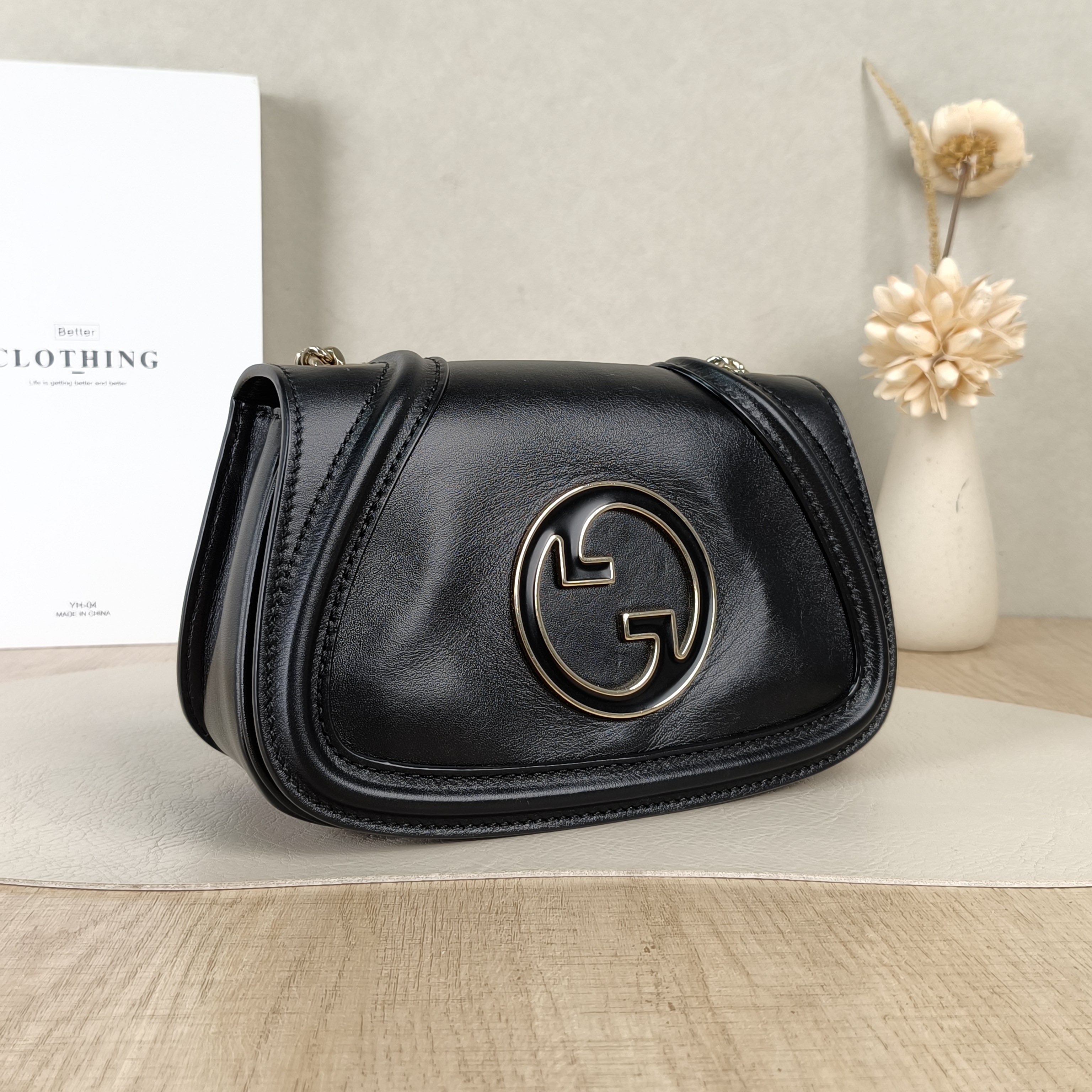 GUCCI Crossbody Bagblondie Crossbody Bag Black Calfskinmini22 × 7.5 × 11 cm — cover view 4 of 5
