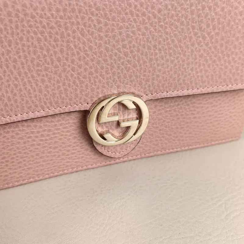 GUCCI Crossbody Bag g Collection woc Pink Calfskin Small 19 × 4 × 11.5 cm — detail view 9 of 10