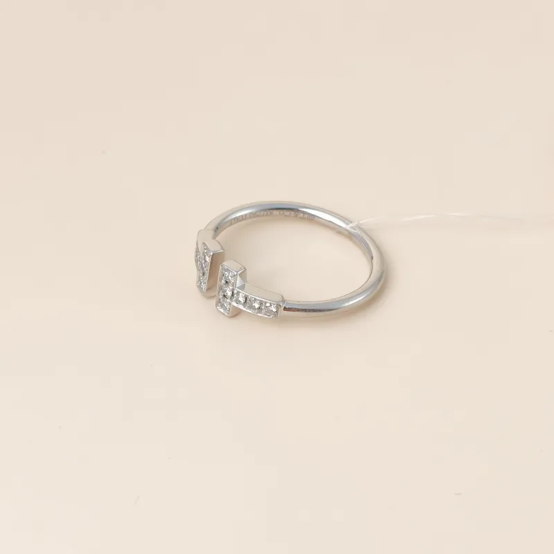 Tiffany&Co. Ring TC ollection White Gold Diamond18KW hite Gold One Size 53 — cover view 7 of 7