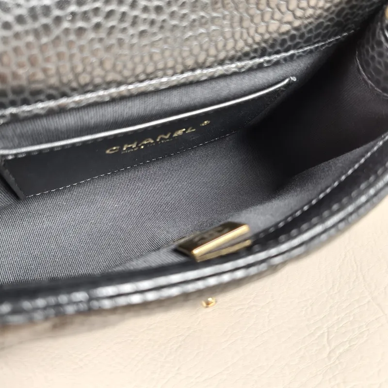 Chanel Crossbody Bag26c Crossbody Bag Black Grained Calfskinmini19 × 7 × 13 cm — detail view 4 of 13