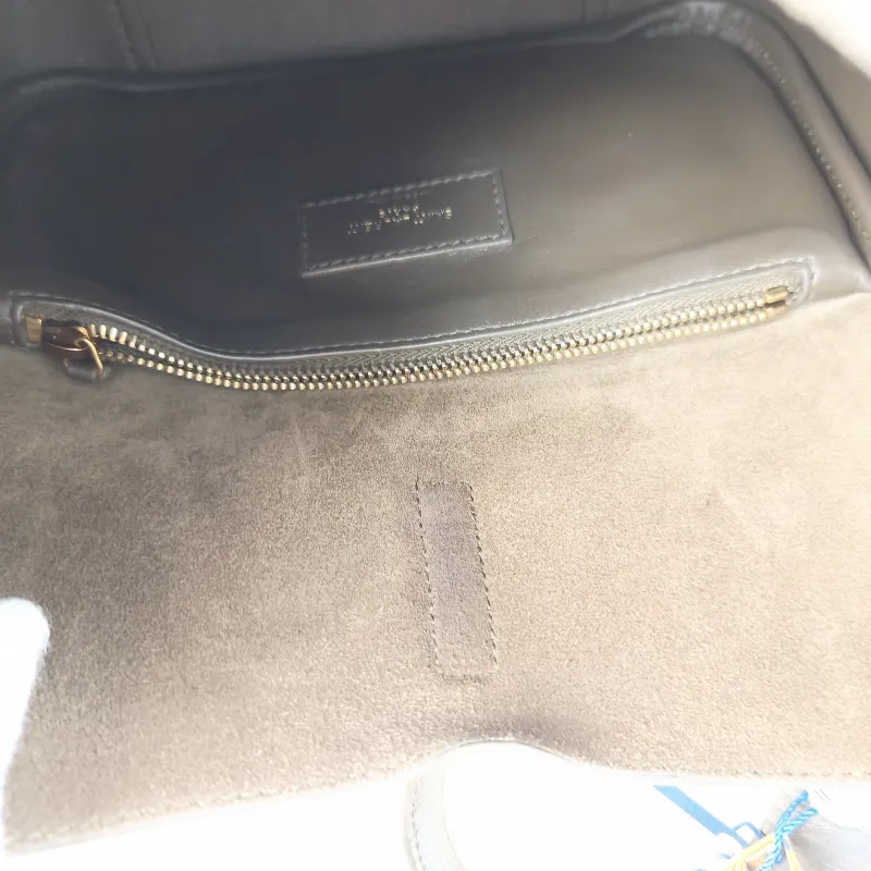 SAINT LAURENT Shoulder Bag LE 5 À 7 Hobo Dark Grey Calfskin Small22 × 8.5 × 23 cm — detail view 5 of 10