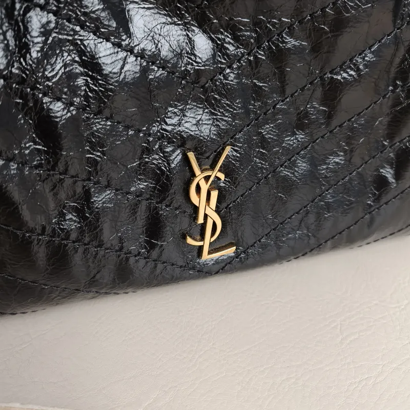 SAINT LAURENT Shoulder Bag Niki Shopping Tote Black Calfskin Small 25 × 10 × 19 cm — detail view 2 of 12