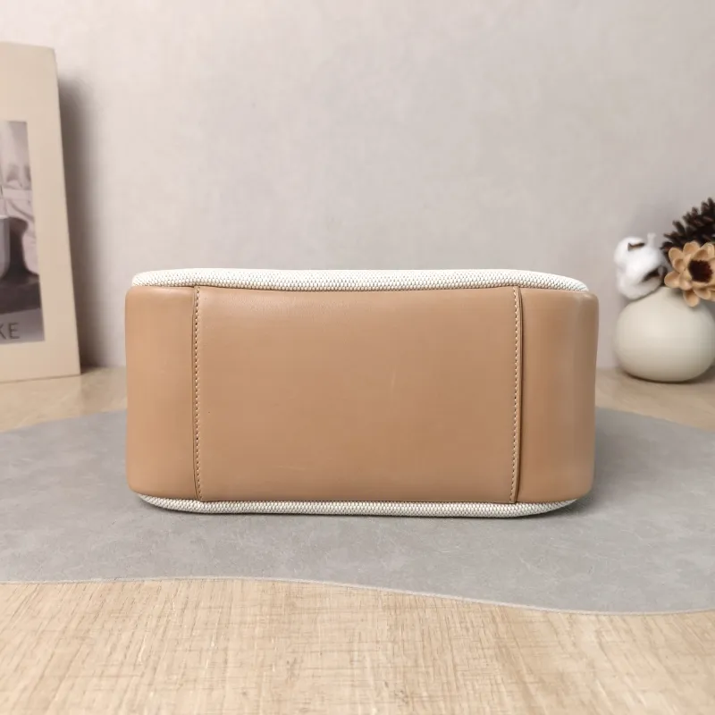 SAINT LAURENT Crossbody Bag LE 5 À 7 Hobo Inner Pouch Beige Brown Canvas Small 22.5 × 8.5 × 23 cm — cover view 2 of 6