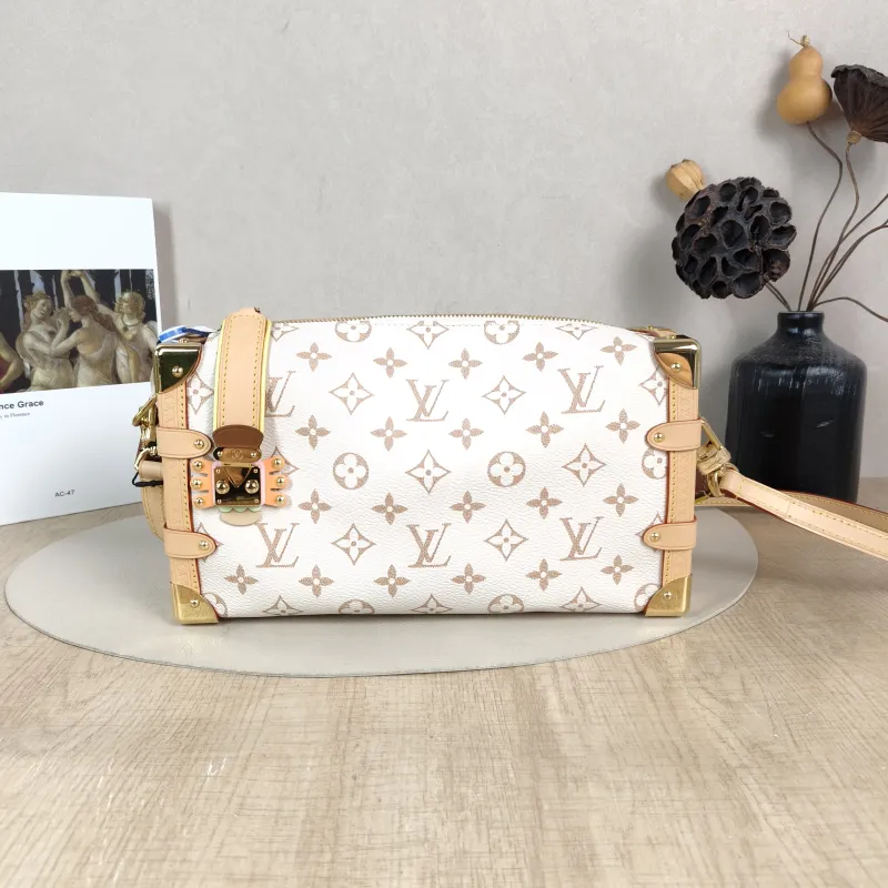 Louis Vuitton Crossbody Bag Side Trunk East West Box PVC Medium 28 × 7 × 15 cm