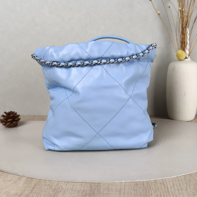 Chanel Shoulder Bag22Bag Blue CC alfskinmini20 × 6 × 19 cm — cover view 4 of 5