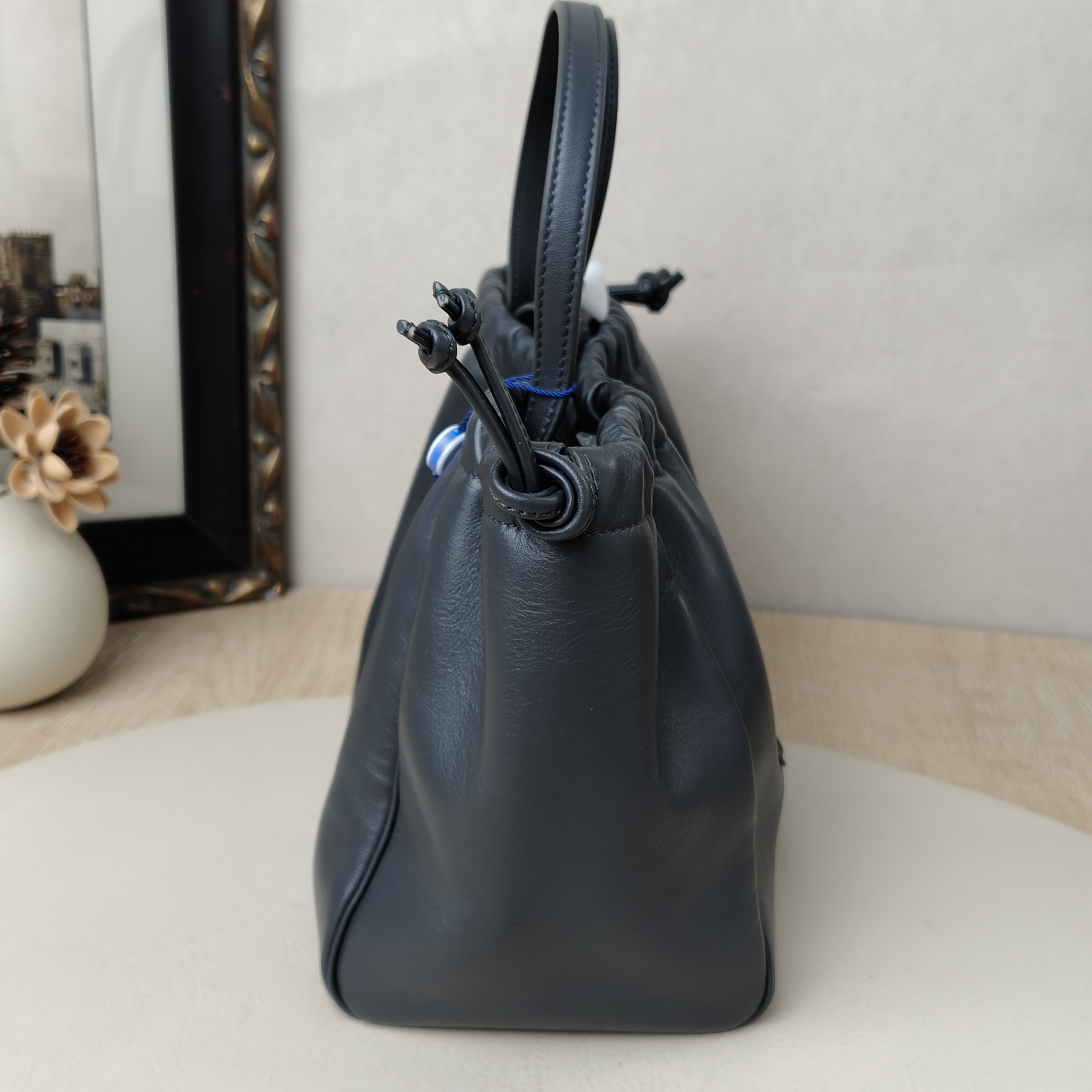 CELINE cabastriomphe Small Dark Grey Calfskin · Shoulder Strap · 22 × 15 × 17 cm — cover view 5 of 10