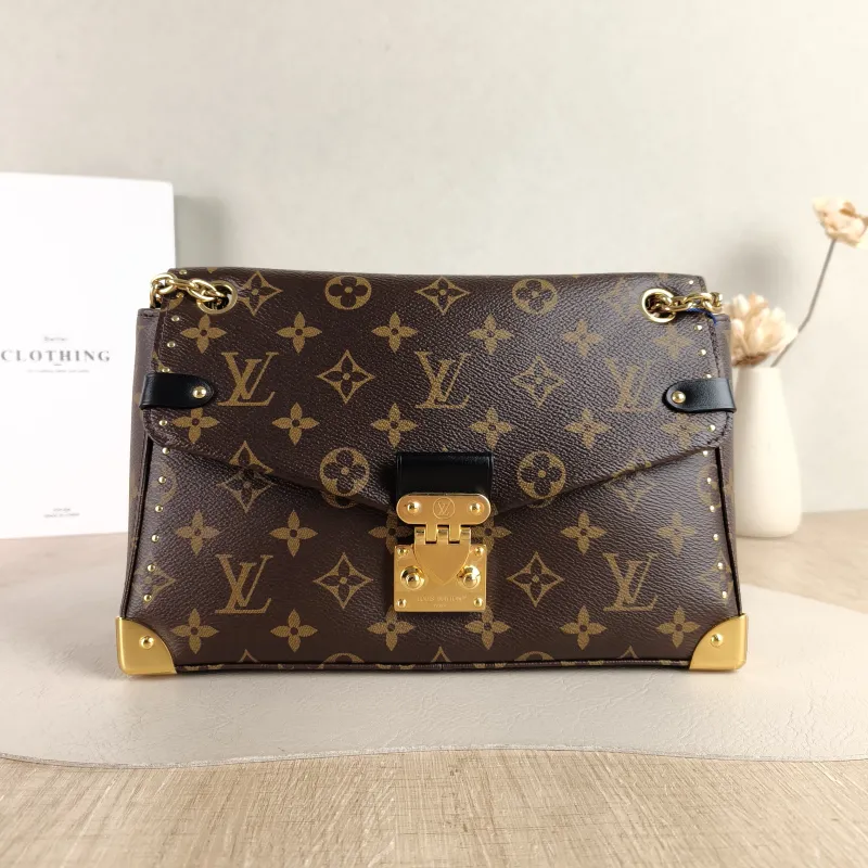 Louis Vuitton Shoulder Bag Trunkie Box Chain Bag Monogram PVC Large 27 × 8 × 16 cm
