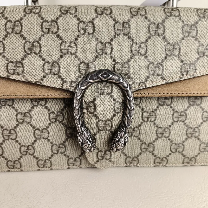 GUCCI Crossbody Bag Dionysus Edition Monogram PVC Small 24.5 × 10 × 15.5 cm — detail view 10 of 11