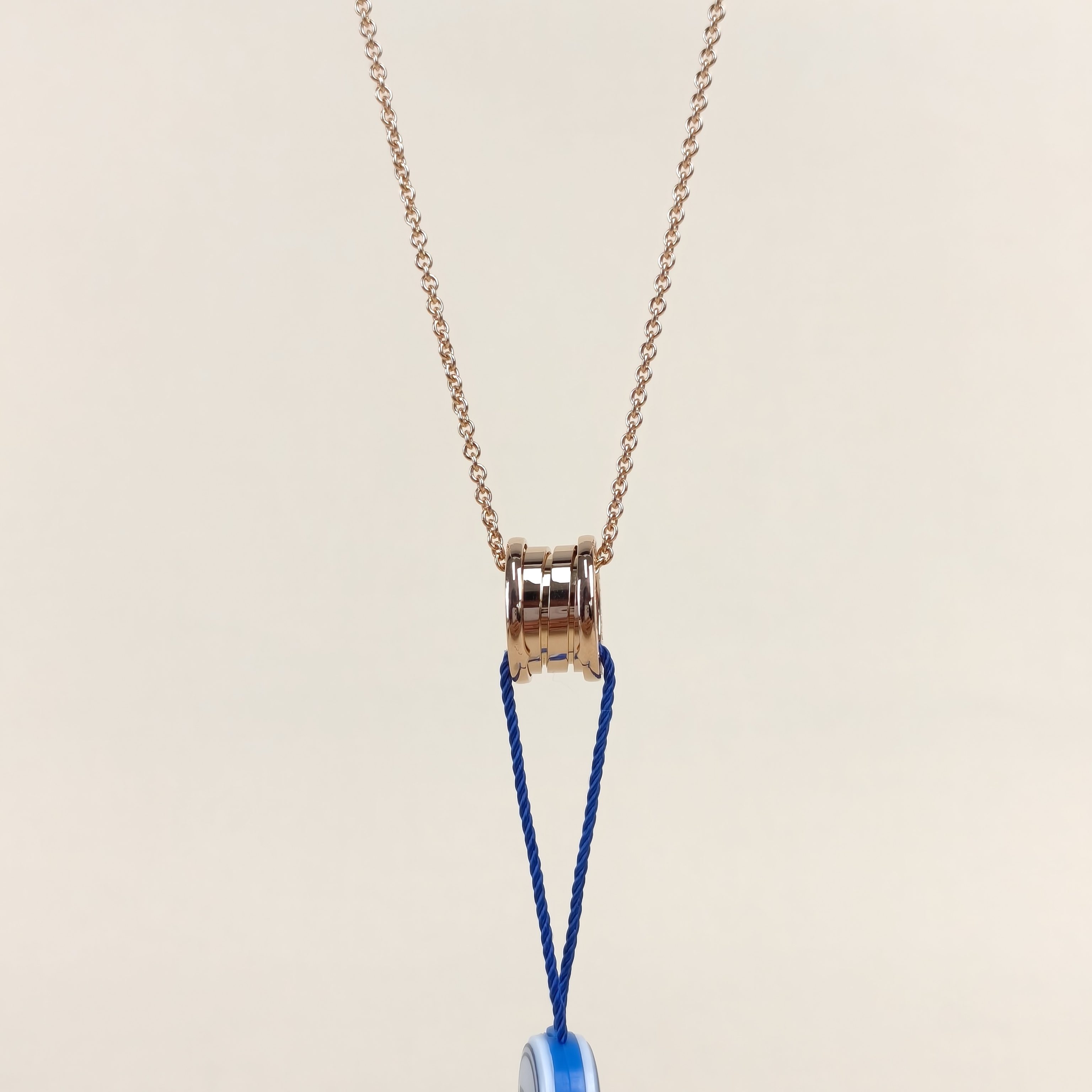 Bvlgari Necklace B.ZERO1Collection Necklace Rose Gold 18KR ose Gold15㎜ 38-45㎝