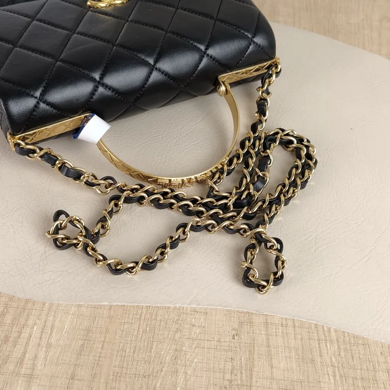 Chanel Crossbody Bag24c mini Black Lambskin One Size20.5 × 6 × 14 cm — detail view 9 of 13