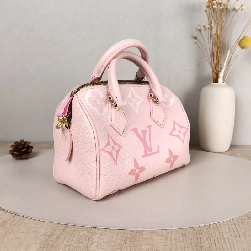 Louis Vuitton Crossbody Bag Speedy20 Pink Empreinte Embossed Calfskin Small 20.5 × 12 × 13.5 cm — cover view 4 of 5