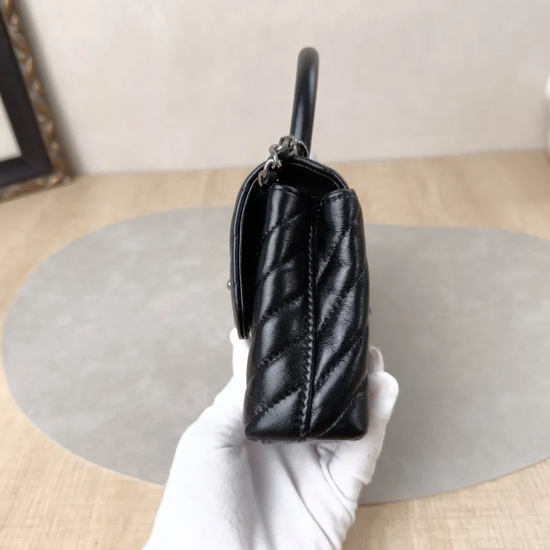 Chanel Crossbody Bag Coco Handle​Black V Calfskin Mini14.5 × 5.5 × 11.5 cm — detail view 14 of 18