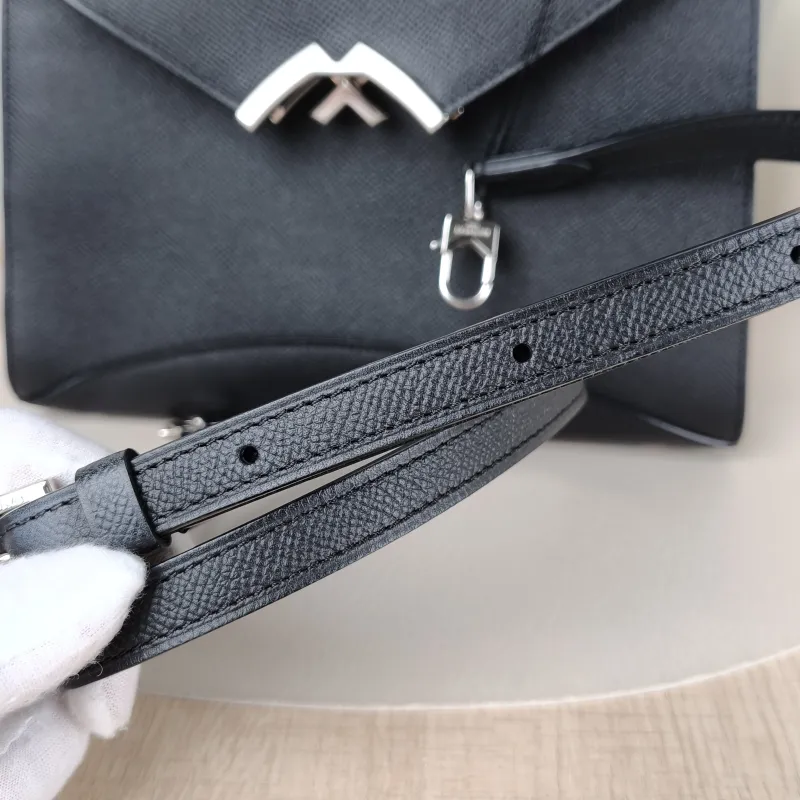 Moynat Crossbody Bag Crossbody Bag Black Calfskin 25.5 × 8 × 18.5 cm — detail view 8 of 11