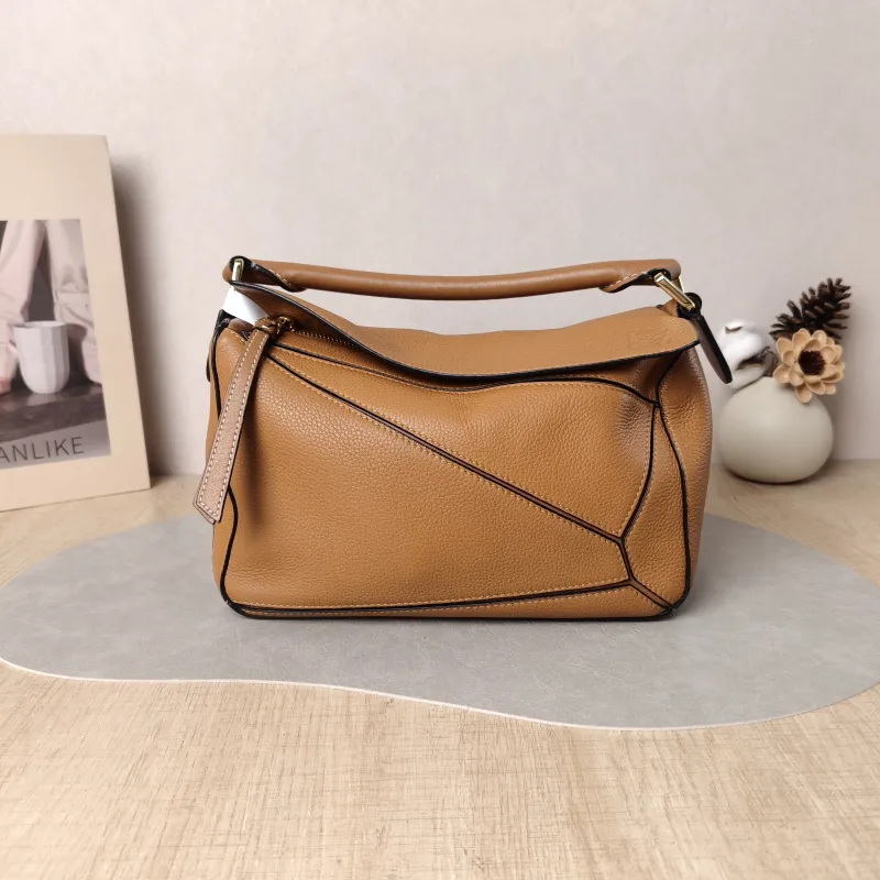 LOEWE Crossbody Bag Puzzle Caramel CC alfskin Small 24 × 10.5 × 16.5 cm